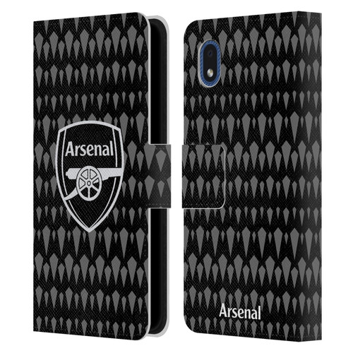 Arsenal FC 2023/24 Crest Kit Home Goalkeeper Leather Book Wallet Case Cover For Samsung Galaxy A01 Core (2020)