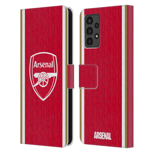 Arsenal FC 2023/24 Crest Kit Home Leather Book Wallet Case Cover For Samsung Galaxy A13 (2022)