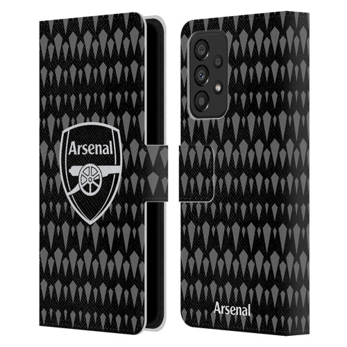 Arsenal FC 2023/24 Crest Kit Home Goalkeeper Leather Book Wallet Case Cover For Samsung Galaxy A33 5G (2022)
