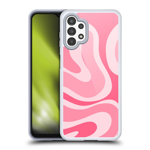 Kierkegaard Design Studio Art Modern Liquid Swirl Candy Pink Soft Gel Case for Samsung Galaxy A13 (2022)