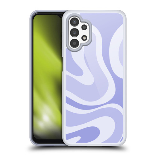 Kierkegaard Design Studio Art Modern Liquid Swirl Purple Soft Gel Case for Samsung Galaxy A13 (2022)