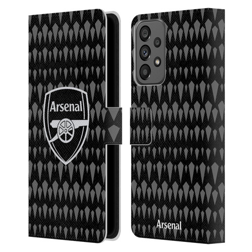 Arsenal FC 2023/24 Crest Kit Home Goalkeeper Leather Book Wallet Case Cover For Samsung Galaxy A73 5G (2022)