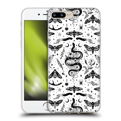 Episodic Drawing Pattern Flash Tattoo Soft Gel Case for Apple iPhone 7 Plus / iPhone 8 Plus