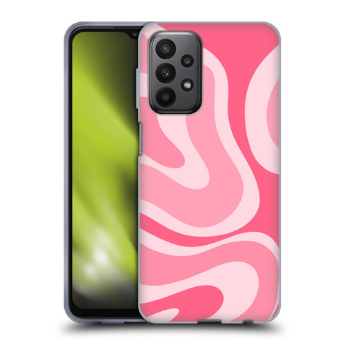 Kierkegaard Design Studio Art Modern Liquid Swirl Candy Pink Soft Gel Case for Samsung Galaxy A23 / 5G (2022)