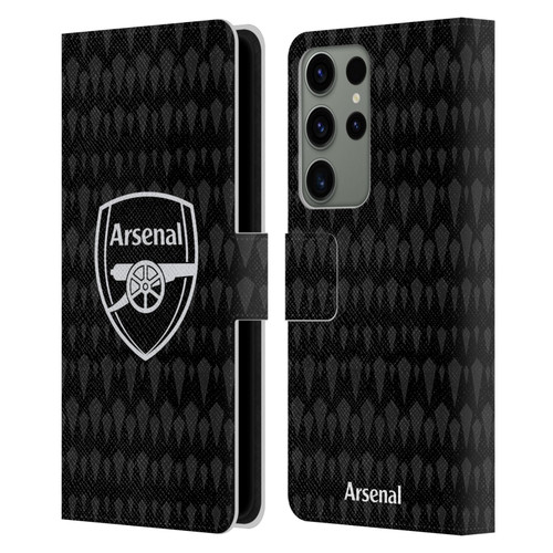 Arsenal FC 2023/24 Crest Kit Home Goalkeeper Leather Book Wallet Case Cover For Samsung Galaxy S23 Ultra 5G