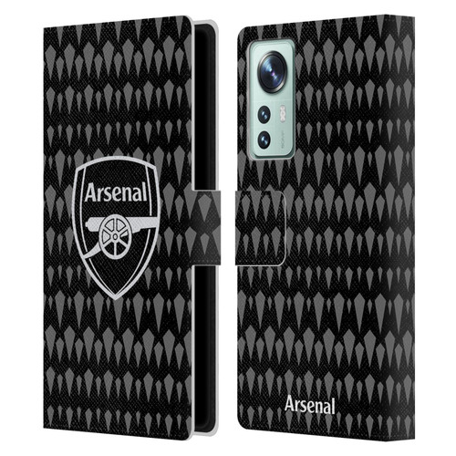 Arsenal FC 2023/24 Crest Kit Home Goalkeeper Leather Book Wallet Case Cover For Xiaomi 12