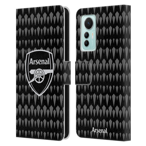 Arsenal FC 2023/24 Crest Kit Home Goalkeeper Leather Book Wallet Case Cover For Xiaomi 12 Lite