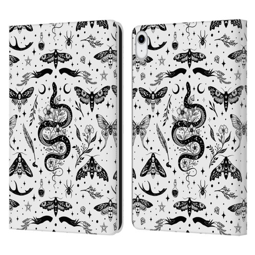 Episodic Drawing Pattern Flash Tattoo Leather Book Wallet Case Cover For Apple iPad 10.9 (2022)