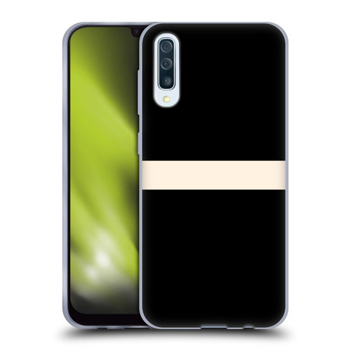 Kierkegaard Design Studio Art Stripe Minimalist Black Cream Soft Gel Case for Samsung Galaxy A50/A30s (2019)