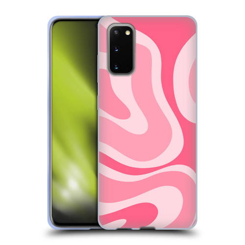 Kierkegaard Design Studio Art Modern Liquid Swirl Candy Pink Soft Gel Case for Samsung Galaxy S20 / S20 5G