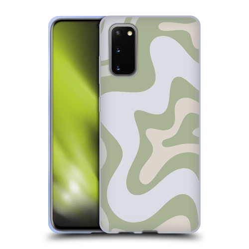 Kierkegaard Design Studio Art Retro Swirl Abstract Sage Soft Gel Case for Samsung Galaxy S20 / S20 5G