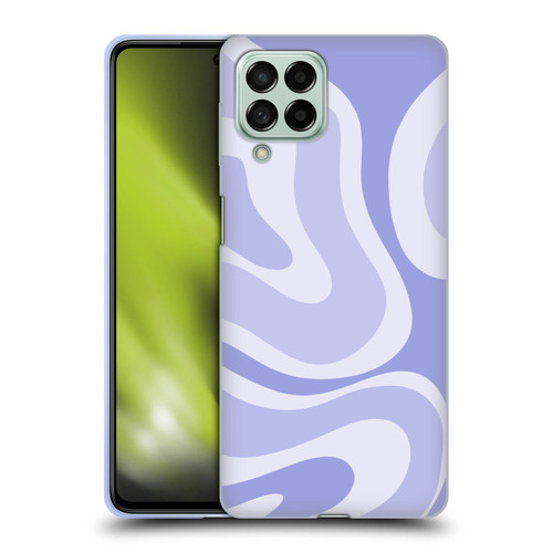 Kierkegaard Design Studio Art Modern Liquid Swirl Purple Soft Gel Case for Samsung Galaxy M53 (2022)