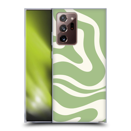 Kierkegaard Design Studio Art Modern Liquid Swirl in Sage Soft Gel Case for Samsung Galaxy Note20 Ultra / 5G