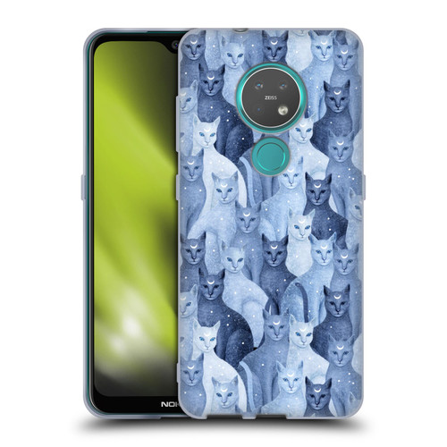 Episodic Drawing Pattern Cats Soft Gel Case for Nokia 6.2 / 7.2