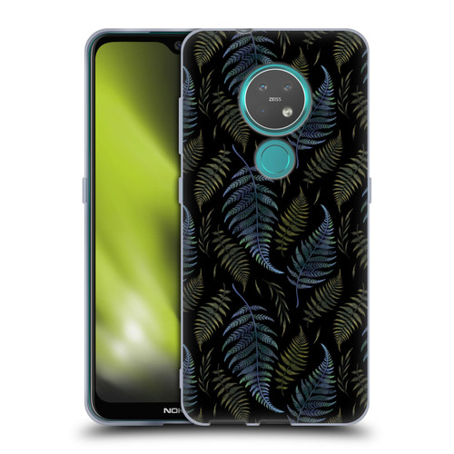 Episodic Drawing Pattern Leaves Soft Gel Case for Nokia 6.2 / 7.2