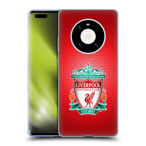 Liverpool Football Club Crest 2 Red Pixel 1 Soft Gel Case for Huawei Mate 40 Pro 5G
