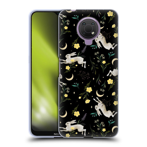 Episodic Drawing Pattern Bunny Night Soft Gel Case for Nokia G10