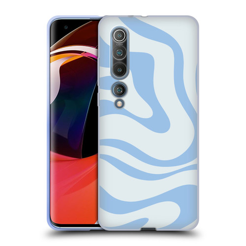 Kierkegaard Design Studio Art Blue Abstract Swirl Pattern Soft Gel Case for Xiaomi Mi 10 5G / Mi 10 Pro 5G