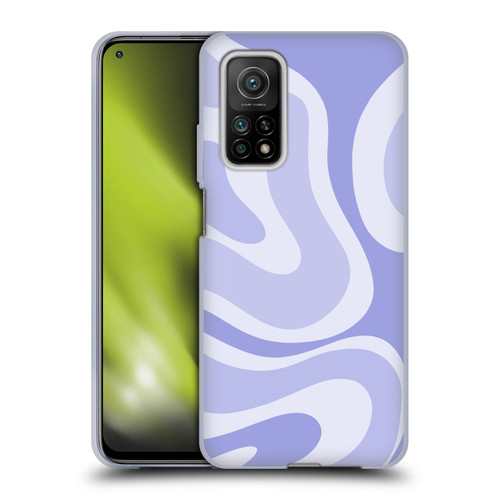 Kierkegaard Design Studio Art Modern Liquid Swirl Purple Soft Gel Case for Xiaomi Mi 10T 5G