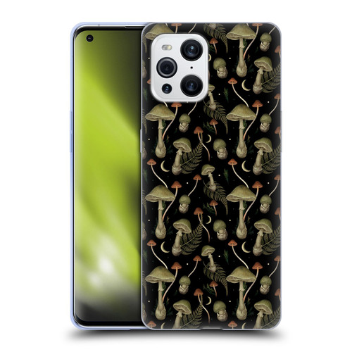 Episodic Drawing Pattern Death Cap Soft Gel Case for OPPO Find X3 / Pro