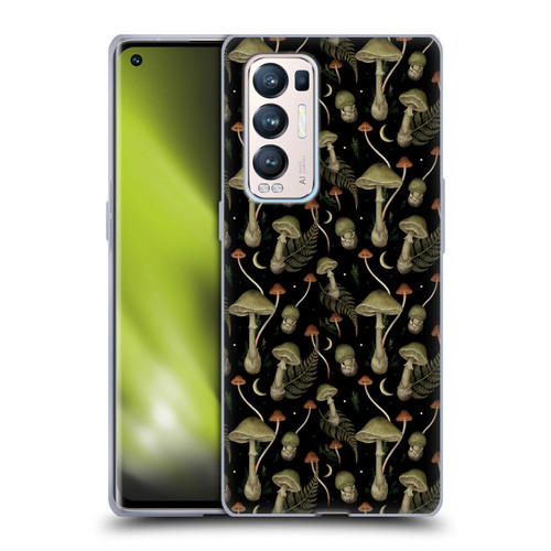Episodic Drawing Pattern Death Cap Soft Gel Case for OPPO Find X3 Neo / Reno5 Pro+ 5G