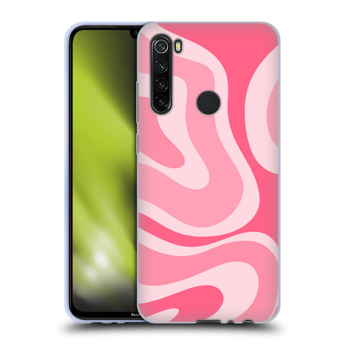 Kierkegaard Design Studio Art Modern Liquid Swirl Candy Pink Soft Gel Case for Xiaomi Redmi Note 8T
