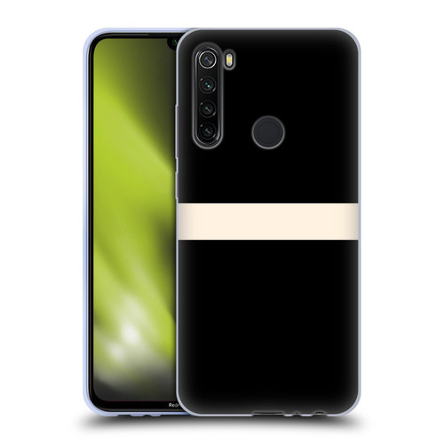 Kierkegaard Design Studio Art Stripe Minimalist Black Cream Soft Gel Case for Xiaomi Redmi Note 8T