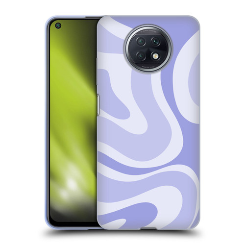 Kierkegaard Design Studio Art Modern Liquid Swirl Purple Soft Gel Case for Xiaomi Redmi Note 9T 5G