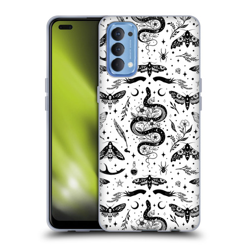 Episodic Drawing Pattern Flash Tattoo Soft Gel Case for OPPO Reno 4 5G