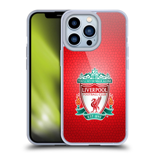 Liverpool Football Club Crest 2 Red Pixel 1 Soft Gel Case for Apple iPhone 13 Pro