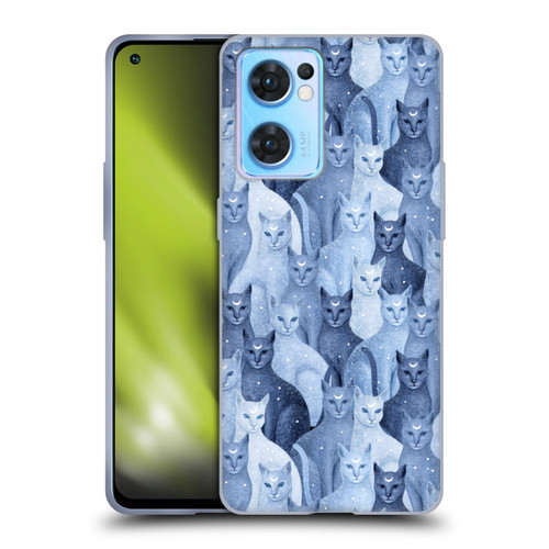 Episodic Drawing Pattern Cats Soft Gel Case for OPPO Reno7 5G / Find X5 Lite