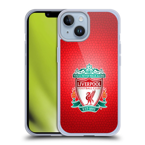 Liverpool Football Club Crest 2 Red Pixel 1 Soft Gel Case for Apple iPhone 14
