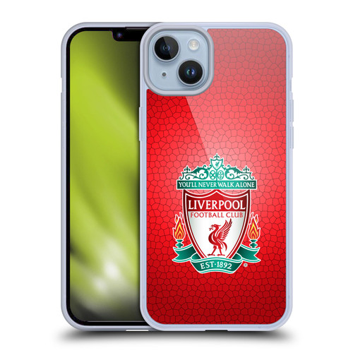Liverpool Football Club Crest 2 Red Pixel 1 Soft Gel Case for Apple iPhone 14 Plus