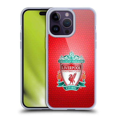 Liverpool Football Club Crest 2 Red Pixel 1 Soft Gel Case for Apple iPhone 14 Pro Max