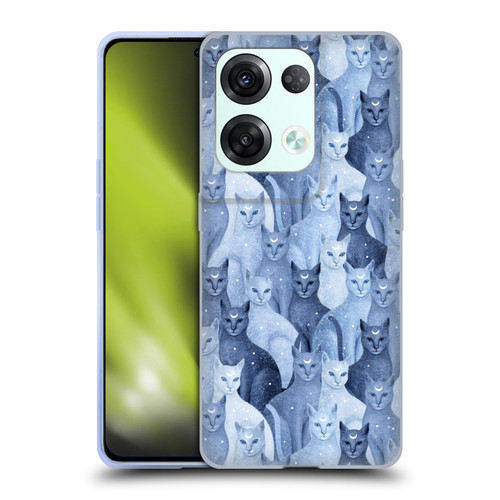 Episodic Drawing Pattern Cats Soft Gel Case for OPPO Reno8 Pro