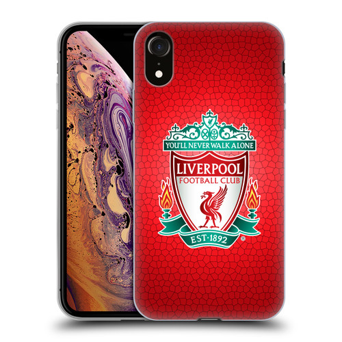 Liverpool Football Club Crest 2 Red Pixel 1 Soft Gel Case for Apple iPhone XR