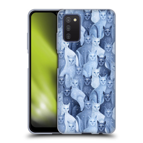 Episodic Drawing Pattern Cats Soft Gel Case for Samsung Galaxy A03s (2021)