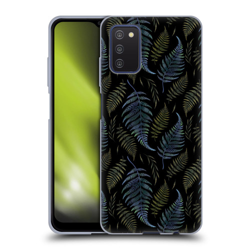 Episodic Drawing Pattern Leaves Soft Gel Case for Samsung Galaxy A03s (2021)