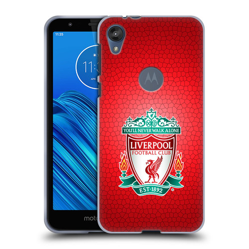 Liverpool Football Club Crest 2 Red Pixel 1 Soft Gel Case for Motorola Moto E6