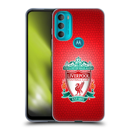 Liverpool Football Club Crest 2 Red Pixel 1 Soft Gel Case for Motorola Moto G71 5G