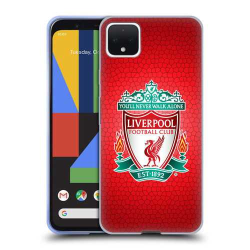 Liverpool Football Club Crest 2 Red Pixel 1 Soft Gel Case for Google Pixel 4 XL