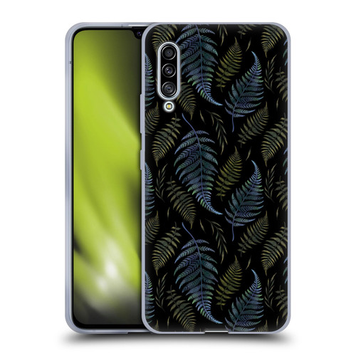 Episodic Drawing Pattern Leaves Soft Gel Case for Samsung Galaxy A90 5G (2019)