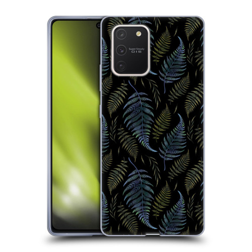 Episodic Drawing Pattern Leaves Soft Gel Case for Samsung Galaxy S10 Lite