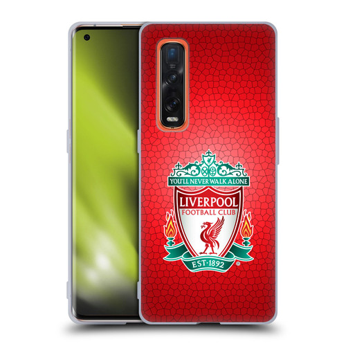 Liverpool Football Club Crest 2 Red Pixel 1 Soft Gel Case for OPPO Find X2 Pro 5G