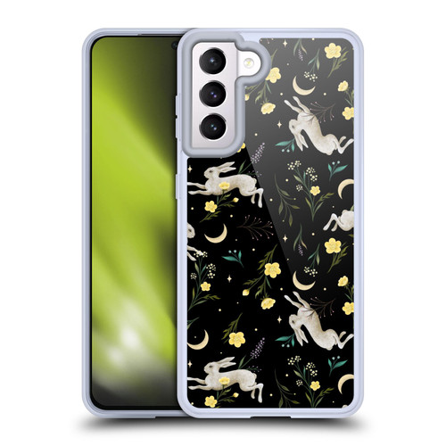 Episodic Drawing Pattern Bunny Night Soft Gel Case for Samsung Galaxy S21 5G