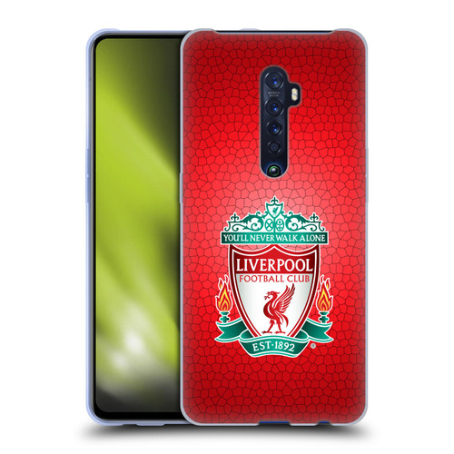 Liverpool Football Club Crest 2 Red Pixel 1 Soft Gel Case for OPPO Reno 2
