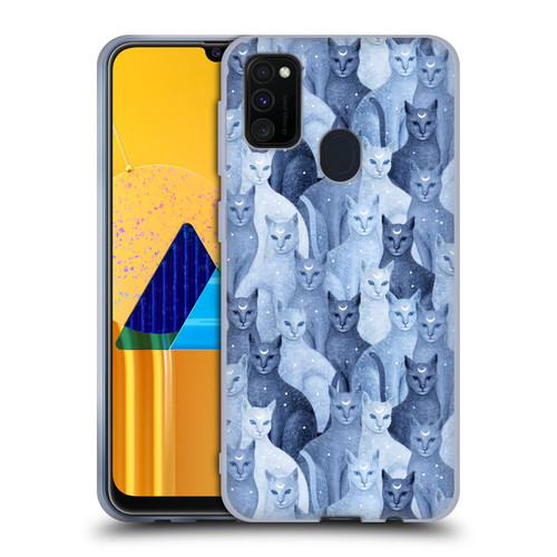 Episodic Drawing Pattern Cats Soft Gel Case for Samsung Galaxy M30s (2019)/M21 (2020)