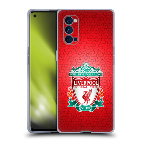 Liverpool Football Club Crest 2 Red Pixel 1 Soft Gel Case for OPPO Reno 4 Pro 5G