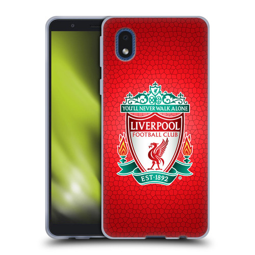 Liverpool Football Club Crest 2 Red Pixel 1 Soft Gel Case for Samsung Galaxy A01 Core (2020)