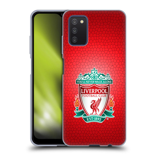Liverpool Football Club Crest 2 Red Pixel 1 Soft Gel Case for Samsung Galaxy A03s (2021)